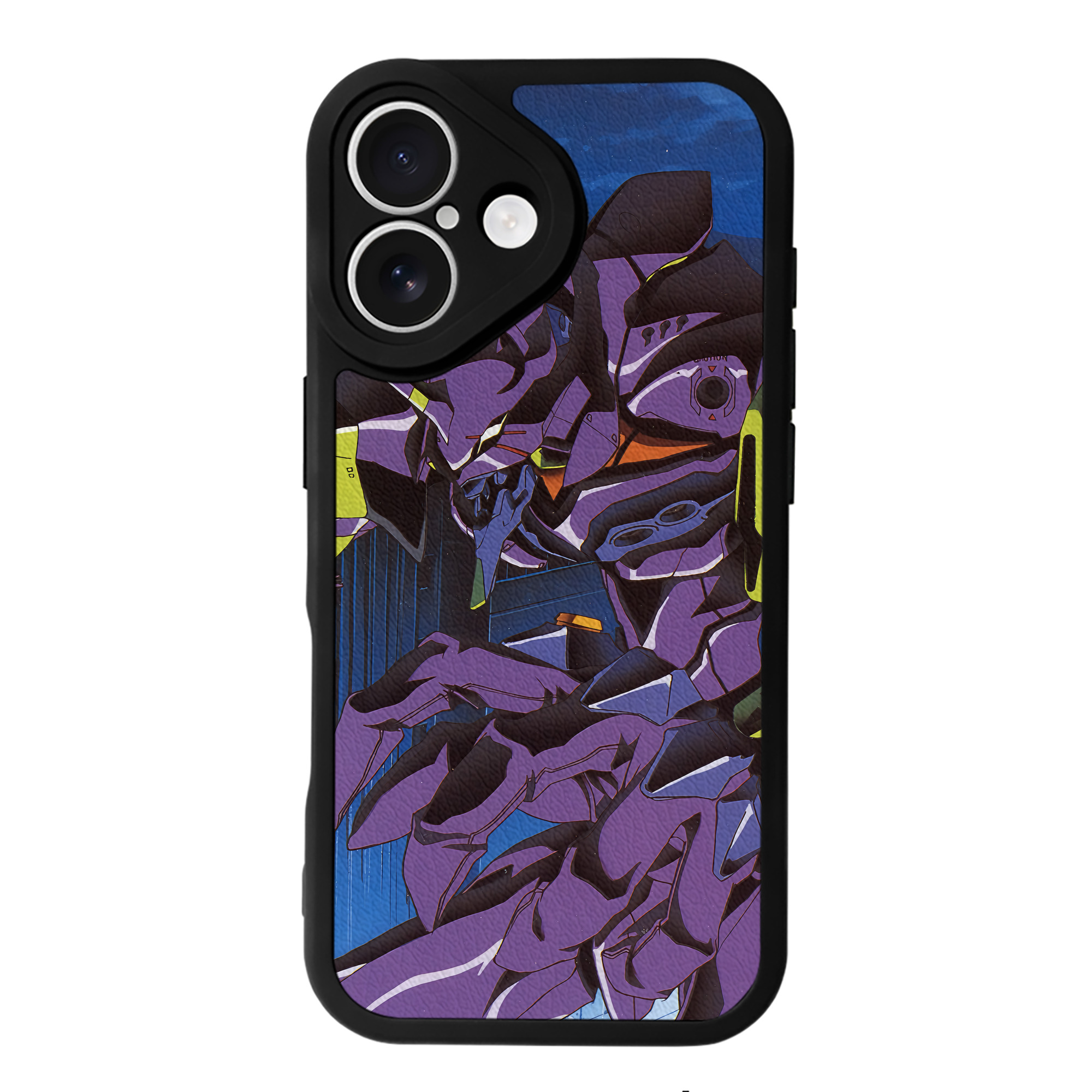 （画像用） EVA 新世紀エヴァンゲリオン 【iPhone 16シリーズ対応】シリコンスマホケース（レザー調） 材質：シリコン